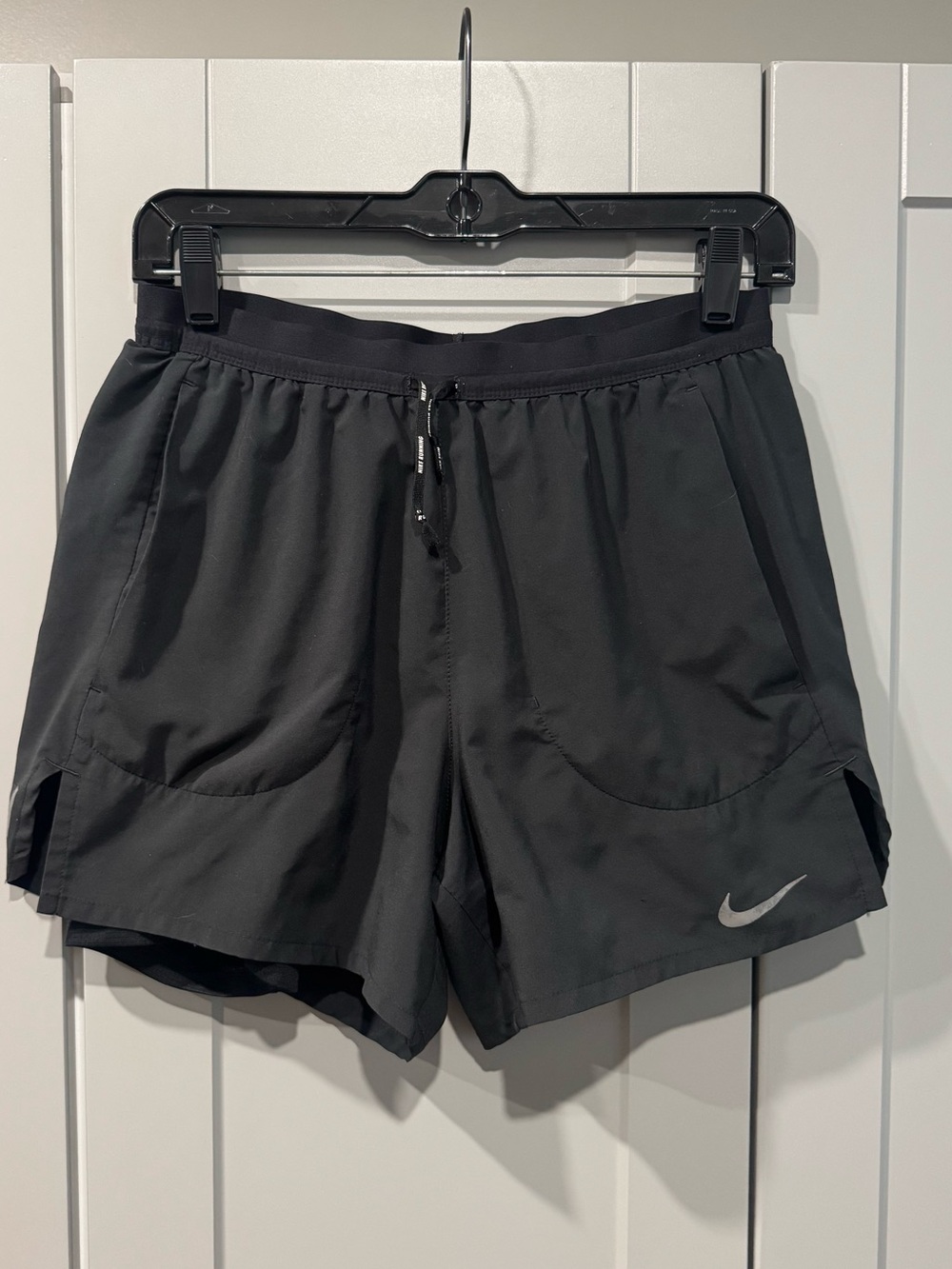 Nike Women’s Black Athletic Shorts with Reflective Swoosh